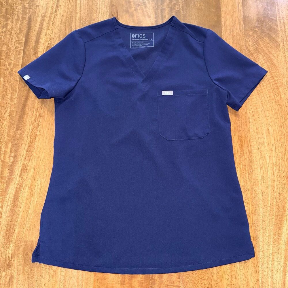 Figs Catarina One-Pocket Scrub Top Blue Size. Small, Excellent Condition.